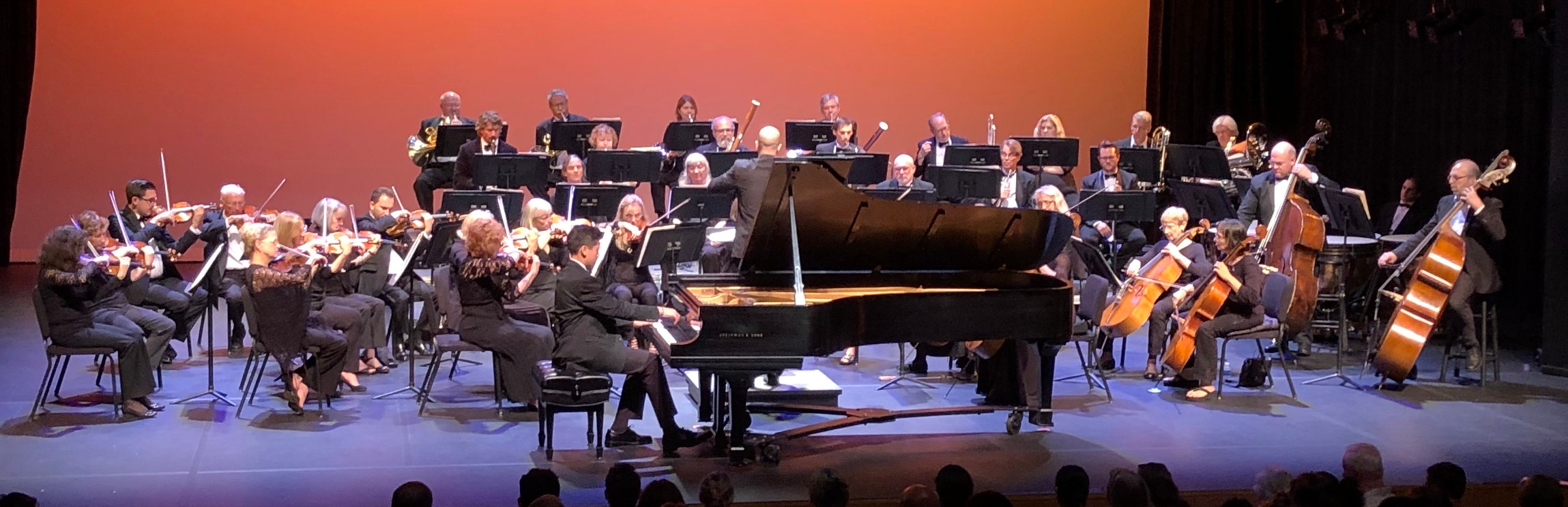 Student Richard Hoffmann performing with the Thousand Oaks Philharmonic